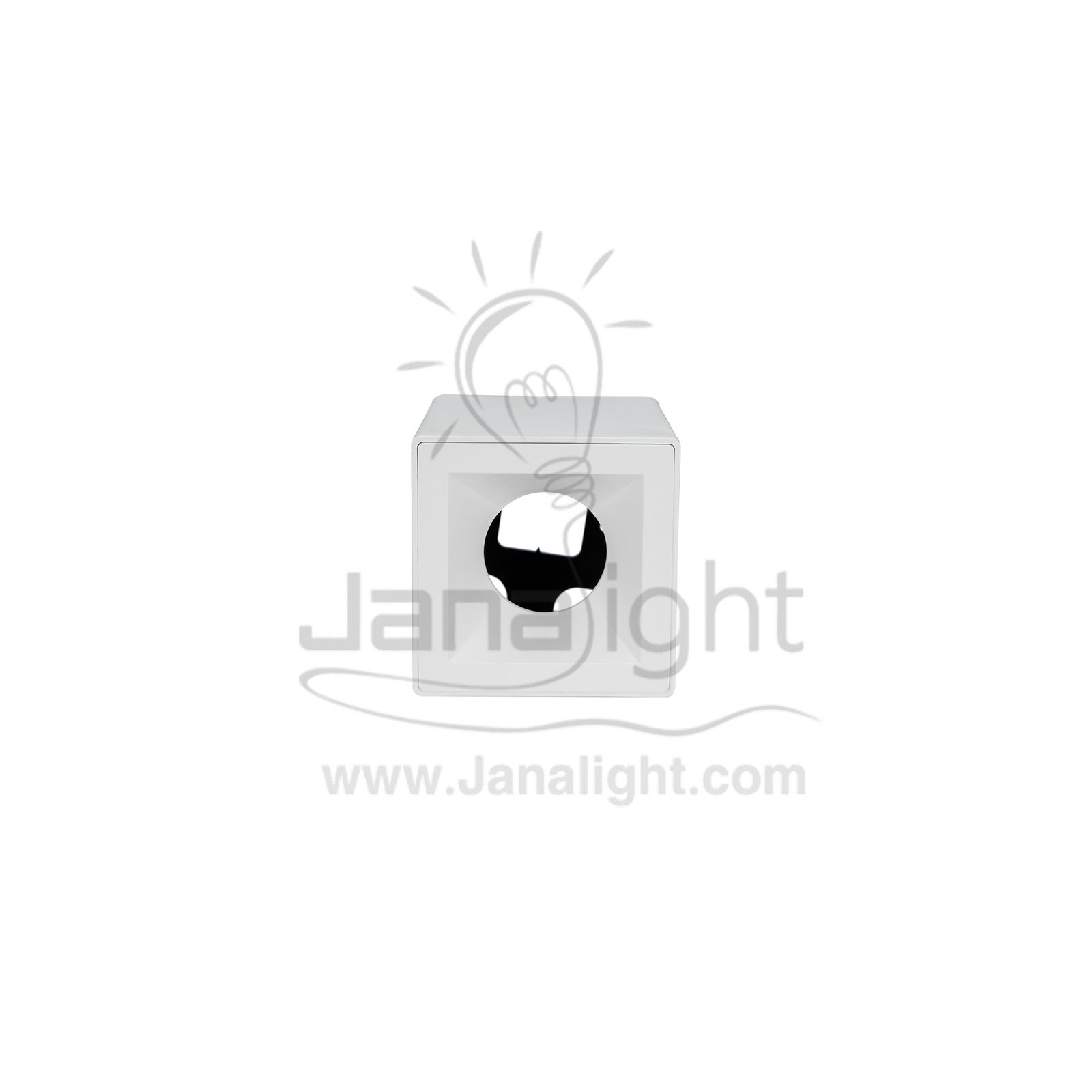 فريم سبوت سلندر فارغ مربع ابيض بلاستك بريق BQ 02 21 cylinder downlight frame Square plastic white